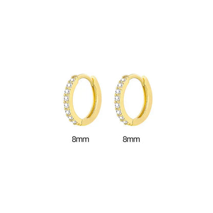 Zircon Gang Drill Earrings - Chic Style