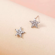 Tiny star-studded Zircon earrings accessories for women