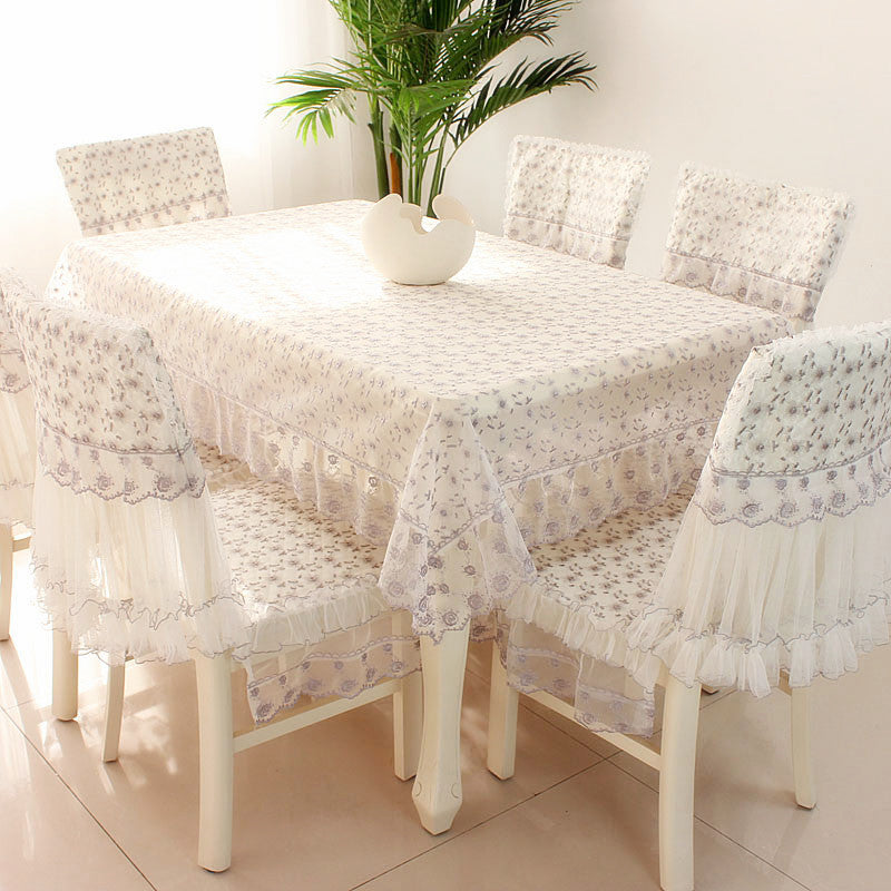 Elegant Coffee Table Cloth & Chair Cushion Set