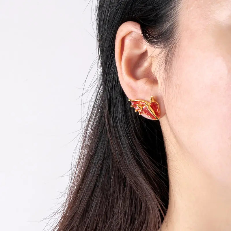 Boho Dragon Dinosaur Stud Earrings