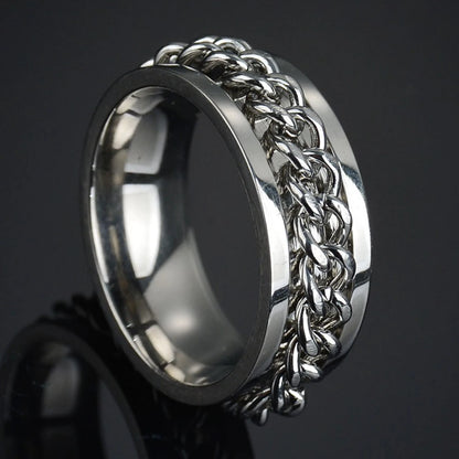 spinner ring, mens spinner ring, mens ring, fidget spinner ring, stainless steel rings, roman numerals ring, mens black rings, stainless steel spinner ring, stainless ring, mens fidget ring, stainless steel mens rings, black ring, men bands