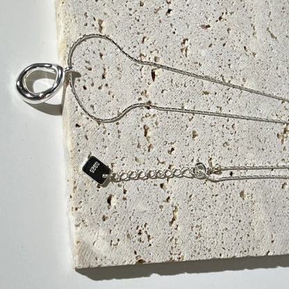 geometric necklace, water drop necklace, drop necklace, geometric jewelry, water necklace