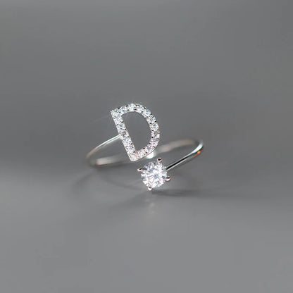 women ring, letter ring