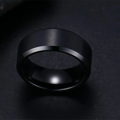 stainless steel rings, unisex rings, ,black rings, steel rings, stainless rings, metal rings, black stainless steel ring, matte black ring, mens rings