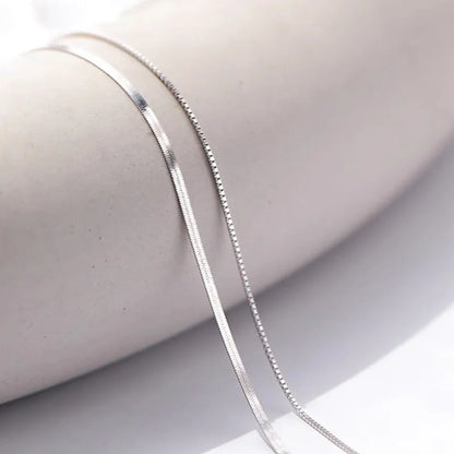 necklace chain, box chain, box chain necklace, necklace silver, 925 silver necklace, snake necklace, silver box chain, silver necklace chain, chain silver, snake chain, double chain necklace, 925 necklace, silver snake chain, 925 chain