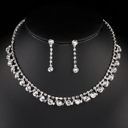 rhinestone necklace, necklace women, earrings women, jewelry set for women, rhinestone jewelry, necklace and earrings set, necklace set for women, earrings necklace set, chain earrings