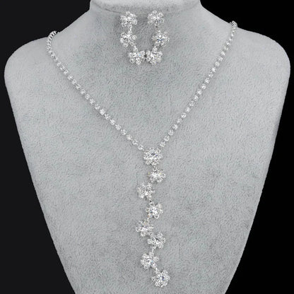 rhinestone necklace, necklace women, earrings women, jewelry set for women, rhinestone jewelry, necklace and earrings set, necklace set for women, earrings necklace set, chain earrings