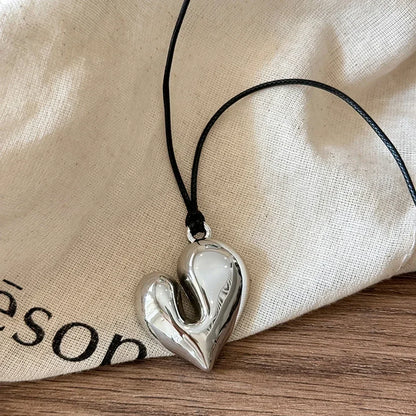 heart pendant, pendant necklace, heart pendant necklace, heart necklace, pendant chain, big heart necklace, big pendant necklace, goth necklace, heart chain necklace, big heart pendant, big heart pendant necklace