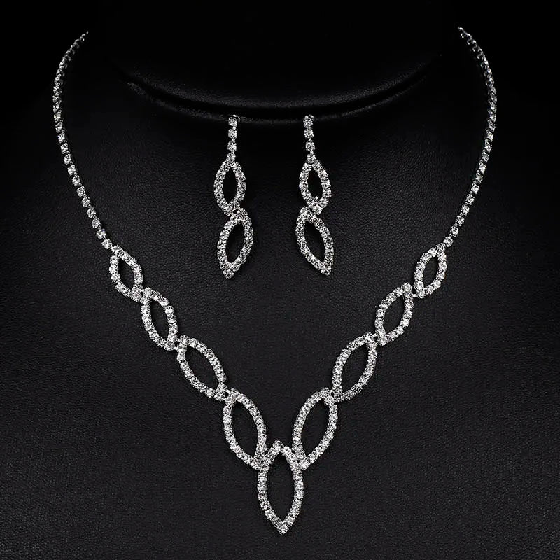 rhinestone necklace, necklace women, earrings women, jewelry set for women, rhinestone jewelry, necklace and earrings set, necklace set for women, earrings necklace set, chain earrings