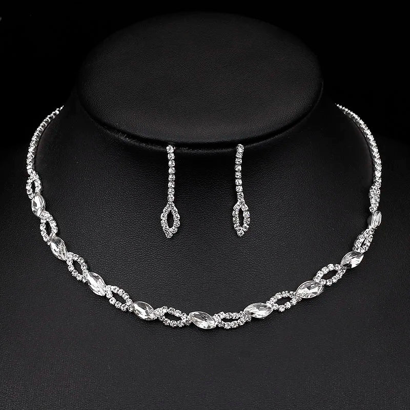 rhinestone necklace, necklace women, earrings women, jewelry set for women, rhinestone jewelry, necklace and earrings set, necklace set for women, earrings necklace set, chain earrings