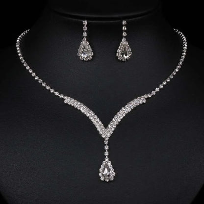 rhinestone necklace, necklace women, earrings women, jewelry set for women, rhinestone jewelry, necklace and earrings set, necklace set for women, earrings necklace set, chain earrings