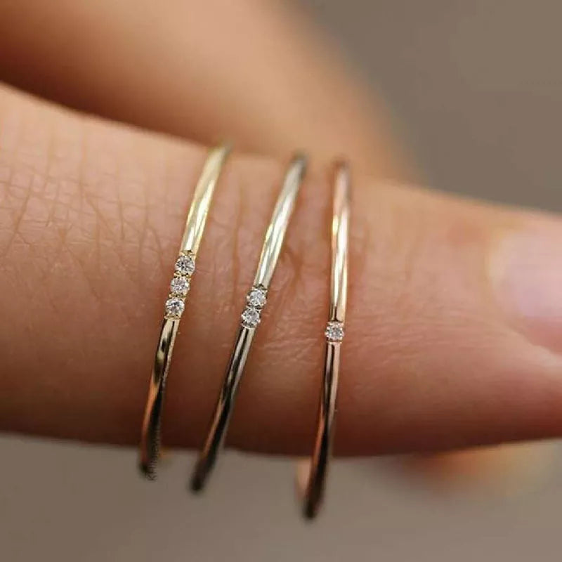 rings gold, rings women, gold plated rings, minimalist rings, gold plated rings for women, minimalist gold rings, gold bands for women, zircon rings, ring bands
