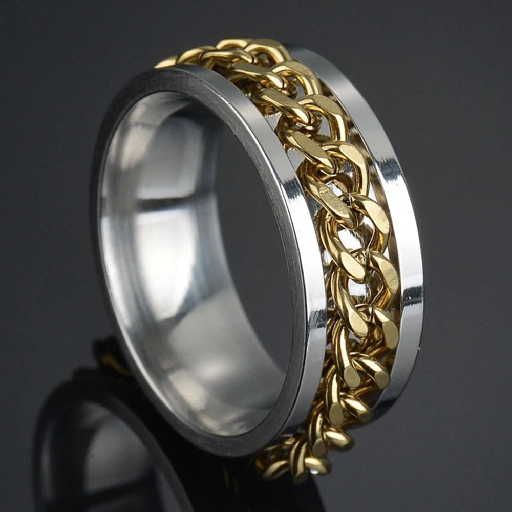 spinner ring, mens spinner ring, mens ring, fidget spinner ring, stainless steel rings, roman numerals ring, mens black rings, stainless steel spinner ring, stainless ring, mens fidget ring, stainless steel mens rings, black ring, men bands