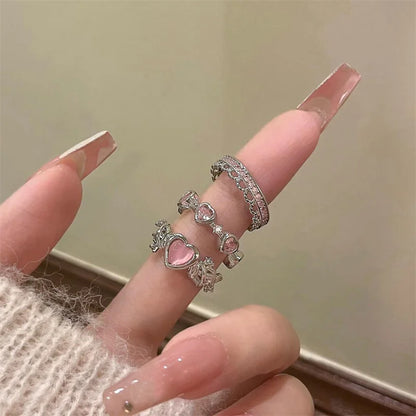women rings, heart rings, finger rings, love rings, open rings, finger rings for women, rings gothic, geometric rings, zircon rings, love heart rings, heart rings for women, gothic rings for women