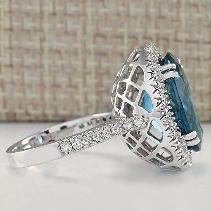 womens rings, rings silver, silver womens rings, blue rings, cz rings, gemstone rings, stone rings, gem stone rings, gemstone rings for women, silver bands, blue ring, blue stone rings