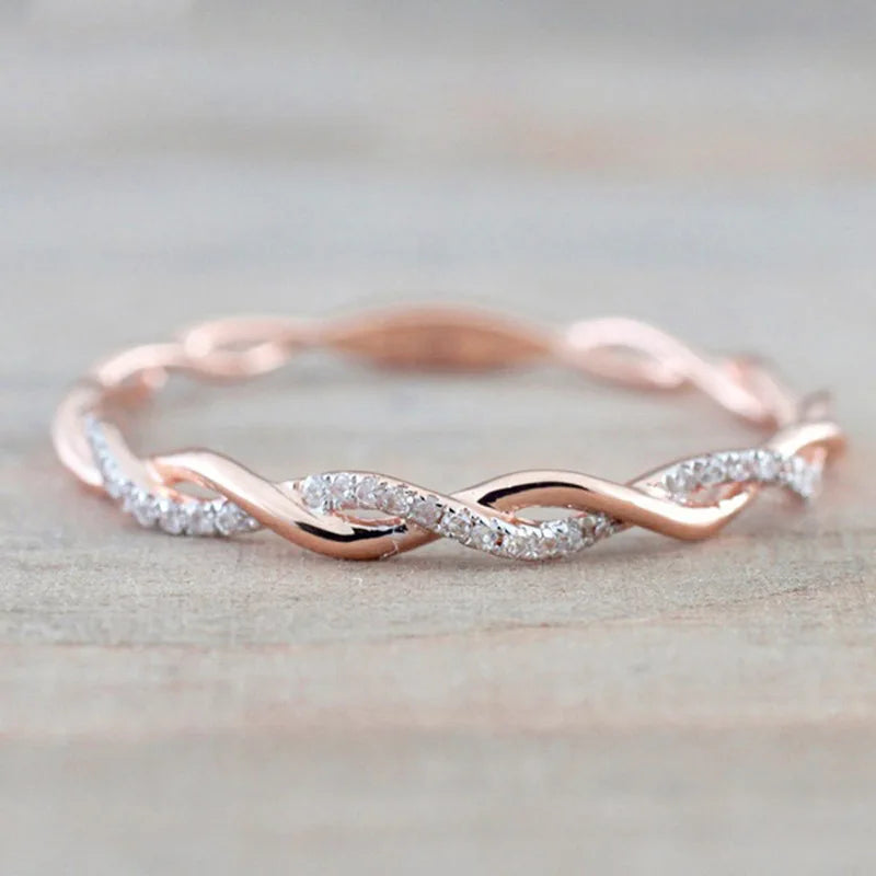 zircon ring, twist ring, cubic zirconia ring, ring twist, minimalist ring, cubic ring, wedding ring, ring minimalist, open ring, ring setting, ring bands