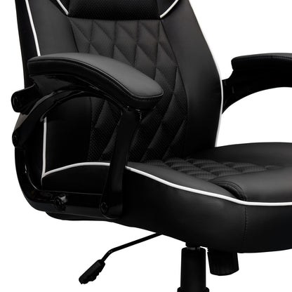 Chaise de bureau exécutive Sport Race à dossier haut de Techni Mobili - Noir 