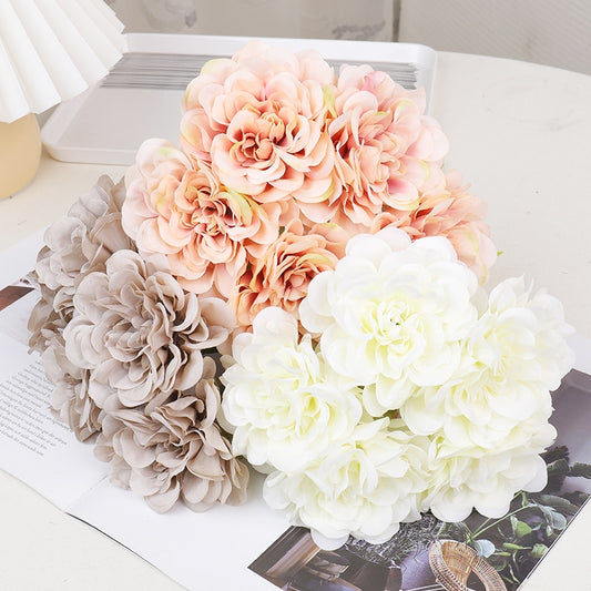 Bouquet de pivoines roses en soie rose – Décoration de mariage et de maison