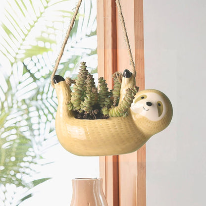Adorable vase animalier pour Scindapsus &amp;Chlorophytum - Décor de jardin