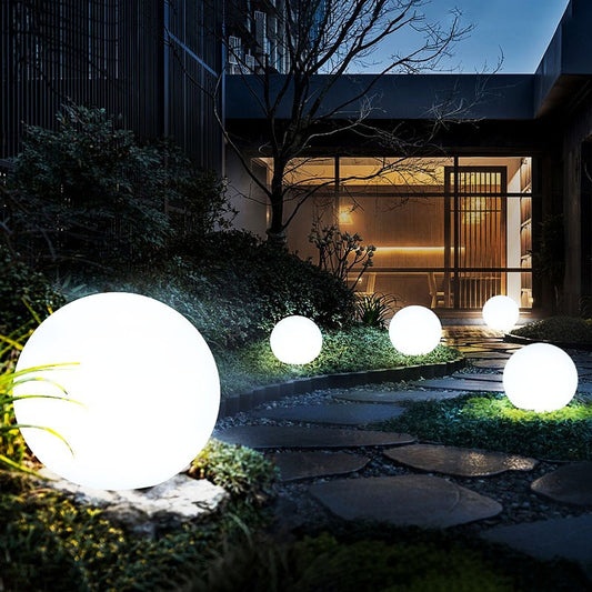 Lumières de boule de jardin LED télécommandées - Décoration extérieure