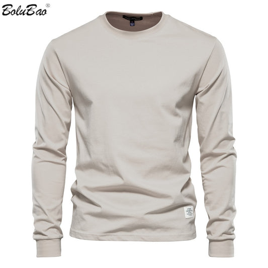 BOLUBAO Baumwoll-Arbeitskleidungs-Langarm-T-Shirt