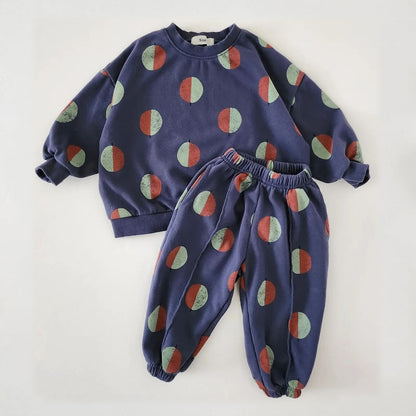 Balloon Print Kids Sports Suit