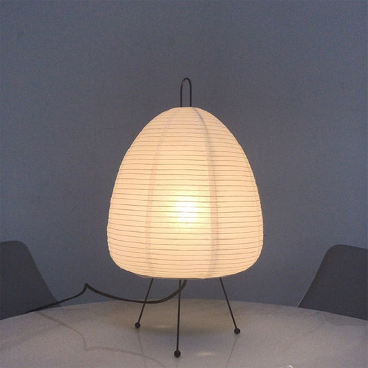 Lampe de table LED en papier de riz japonais - Décoration artistique