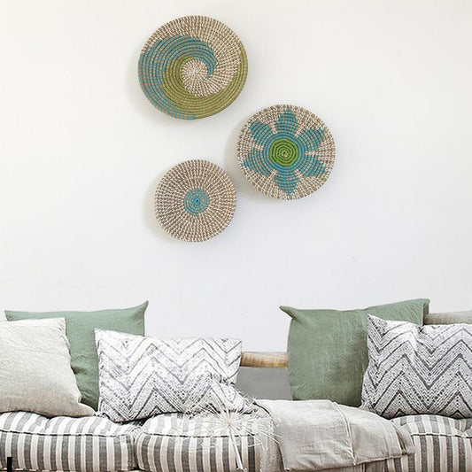 Wandkorb aus natürlichem Seegras – Boho-Dekor &amp; Obstschale